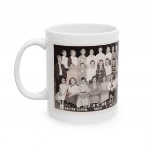 Vintage Personal Photo Ceramic Mug, Custom Memory Cup, Coffee Cup Gift for Family, Nostalgic Drinkware, Retro Style Mug